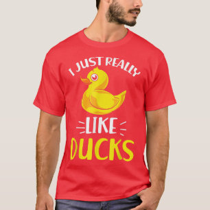 Camiseta Me Gusta Realmente El Pato De Juguete De Baño Púbi