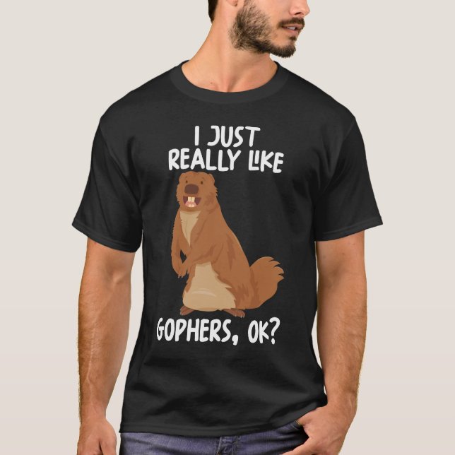 Camiseta Me Gusta Realmente Gophers Ok (Anverso)