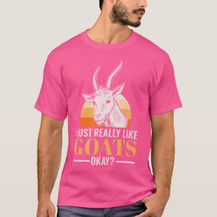 Camiseta Me Gusta Realmente La Cabra Funny