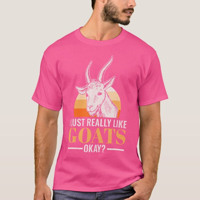 Camiseta Me Gusta Realmente La Cabra Funny (Anverso)