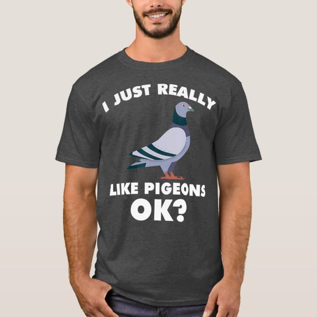 Camiseta Me Gusta Realmente La Carreras De La Paloma De Cri (Anverso)