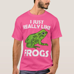 Camiseta Me Gusta Realmente La Rana Verde De Las Ranas De L