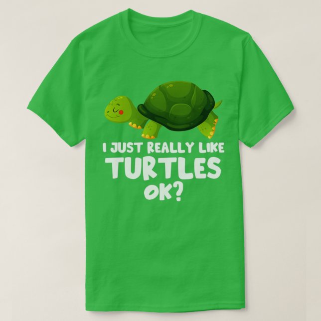 Camiseta Me Gusta Realmente La Tortuga Mascota Tortoise (Diseño del anverso)