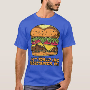 Camiseta Me Gusta Realmente Las Queburgesas, Ok Hamburger B