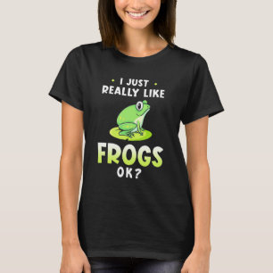 Camiseta Me Gusta Realmente Las Ranas