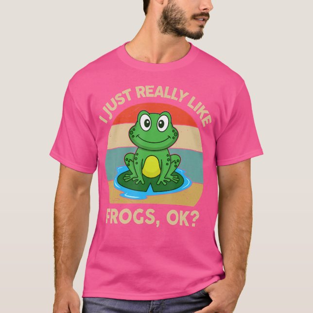 Camiseta Me Gusta Realmente Las Ranas Ok Anfibios Toad Y Fo (Anverso)