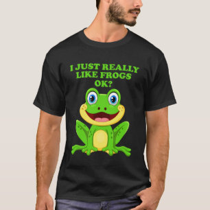 Camiseta Me Gusta Realmente Las Ranas OK Diciendo Rana