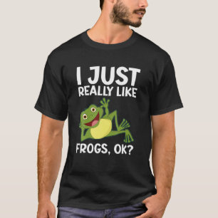 Camiseta Me Gusta Realmente Las Ranas Ok Los Anfibios Amant