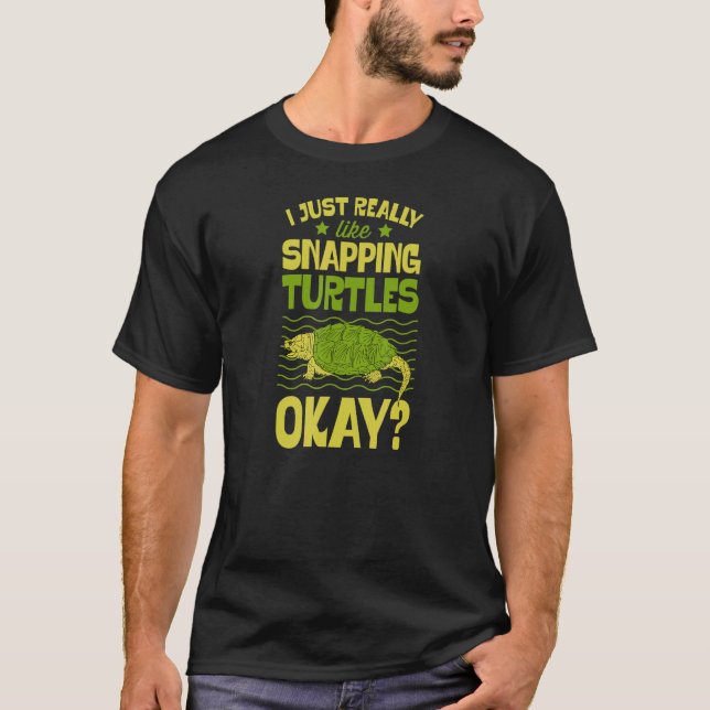 Camiseta Me Gusta Realmente Las Tortugas De Caja Bien (Anverso)