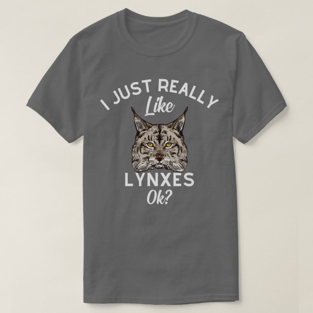 Camiseta Me Gusta Realmente Linces Ok (Diseño del anverso)