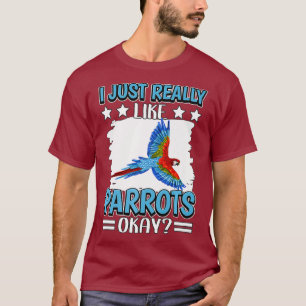 Camiseta Me Gusta Realmente Los Parroquios Vale Parrot Prem