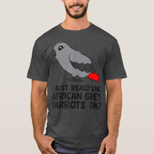 Camiseta Me Gusta Realmente Los Perros Gris Africanos Ok Gr