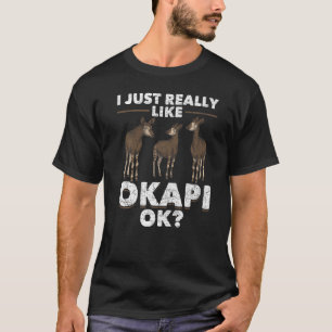 Camiseta Me Gusta Realmente Okapi Ok África Safari Animal C