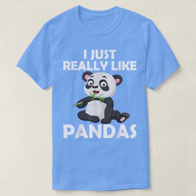 Camiseta Me Gusta Realmente Pandas Cute Gigante Amantes Del (Diseño del anverso)