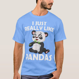 Camiseta Me Gusta Realmente Pandas Cute Gigante Amantes Del