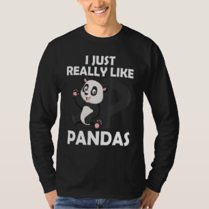 Camiseta Me Gusta Realmente Pandas Cute Gigante Panda 1