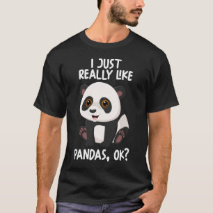 Camiseta Me Gusta Realmente Pandas Ok
