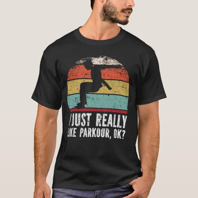 Camiseta Me Gusta Realmente Parkour, ¿Vale? (Anverso)