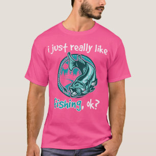 Camiseta Me Gusta Realmente Pescar Pescadores De Rod