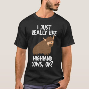 Camiseta Me Gusta Realmente Que Las Vacas Altas Ok