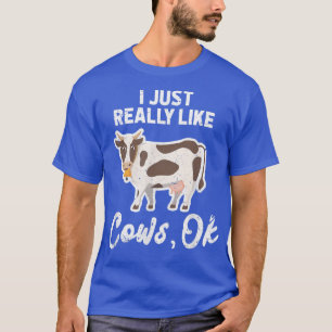 Camiseta Me Gusta Realmente Que Las Vacas Sean Agricultores