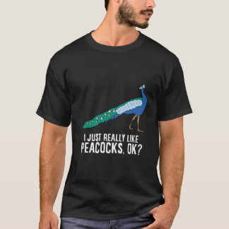 Camiseta Me Gusta Realmente Que Los Pájaros De Pavo Pavo Pa