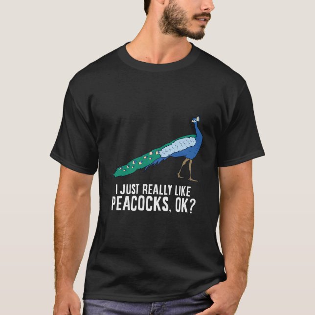 Camiseta Me Gusta Realmente Que Los Pájaros De Pavo Pavo Pa (Anverso)
