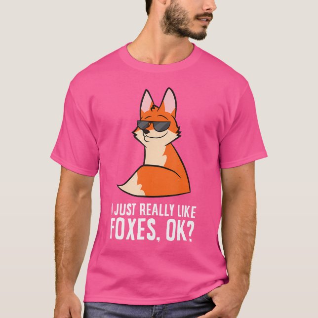 Camiseta Me Gusta Realmente Que Los Zorros Funny (Anverso)