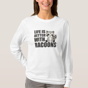 Camiseta Me Gusta Realmente Racoons Cuadros Raccoon