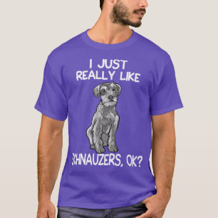 Camiseta Me Gusta Realmente Schnauzers