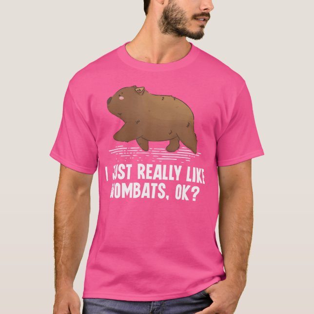 Camiseta Me Gusta Realmente Wombats Ok Wombat Lo Australian (Anverso)