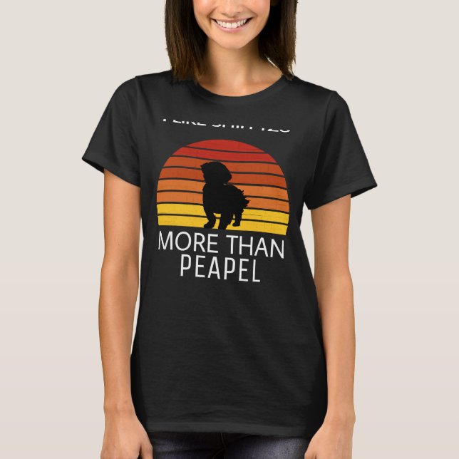Camiseta Me Gusta Shih Tzu Que Peapel (Anverso)