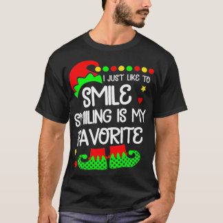Camiseta Me Gusta Sonreír Sonreír Es Mi Favorito.