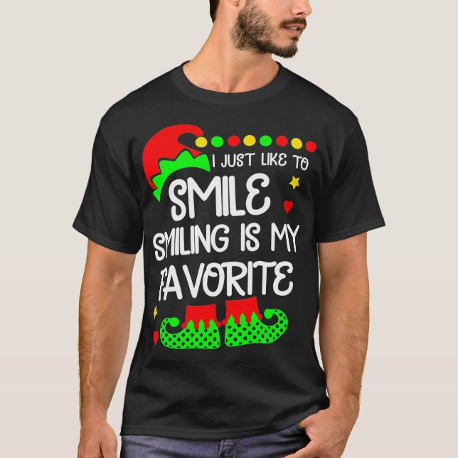 Camiseta Me Gusta Sonreír Sonreír Es Mi Favorito. (Anverso)
