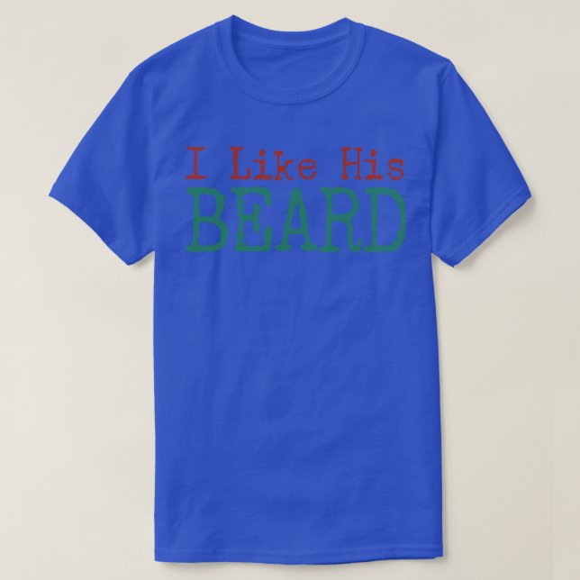 Camiseta me gusta su barba 2 (Diseño del anverso)