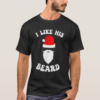 Camiseta Me Gusta Su Barba Funny Navidades De Navidad Parej