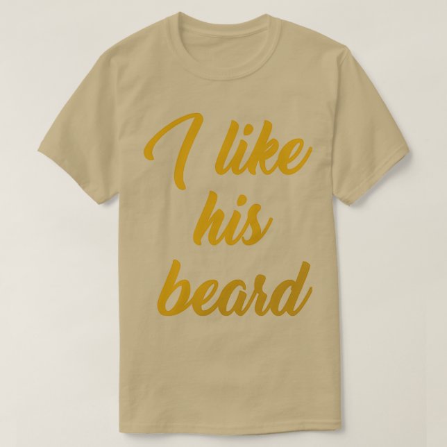 Camiseta Me gusta su oro barba para mujeres y hombres (Diseño del anverso)