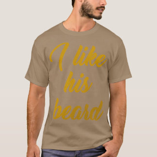 Camiseta Me gusta su oro barba para mujeres y hombres