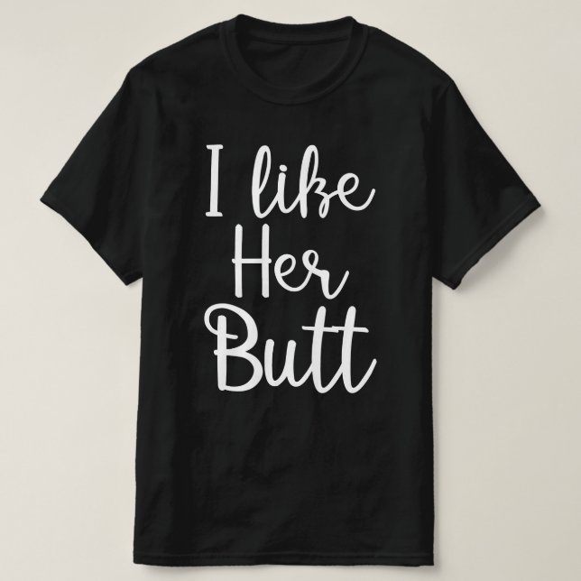 Camiseta me gusta su trasero (Diseño del anverso)