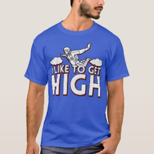 Camiseta Me Gusta Tener Paracaidismo De Buceo Alto 1