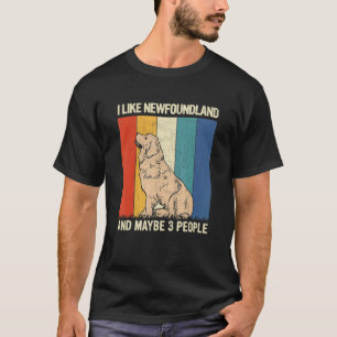 Camiseta Me Gusta Terranova Y Quizá 3 Personas Newfoundlan