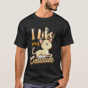 Camiseta Me Gusta Tu Cattitude Amante De Los Gatos Divertid