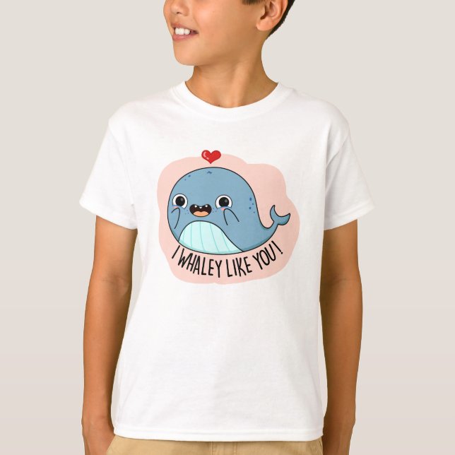 Camiseta Me Gusta Tu Divertido Pun De Ballena (Anverso)