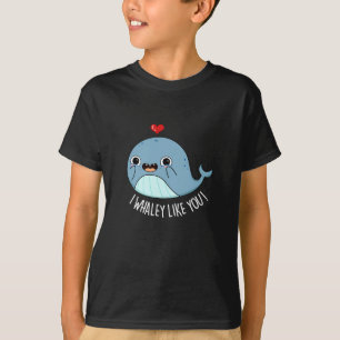 Camiseta Me Gusta Tu Graciosa Pun Ballena Oscura BG