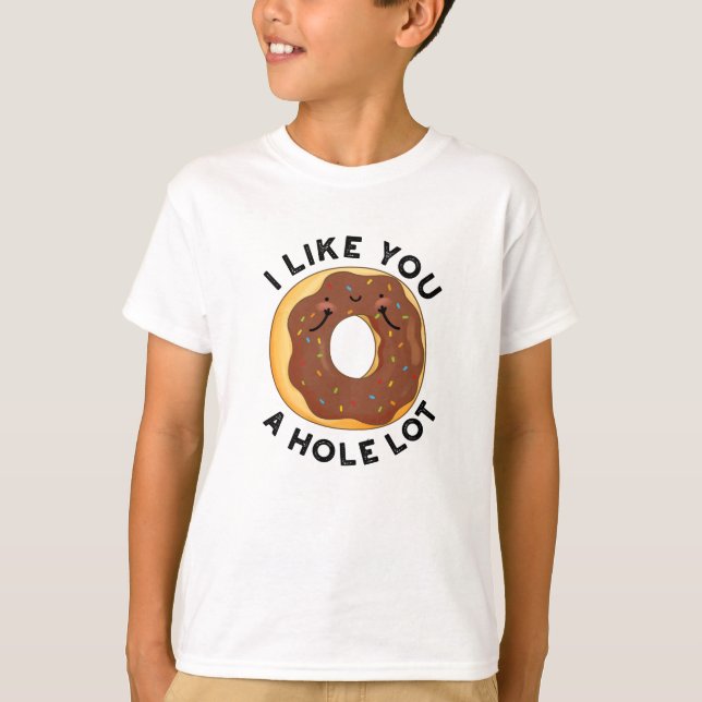 Camiseta Me Gusta Un Agujero Mucho Divertido Donut Pun (Anverso)