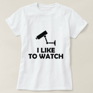 Camiseta Me gusta ver la grabación de la cámara de video CC