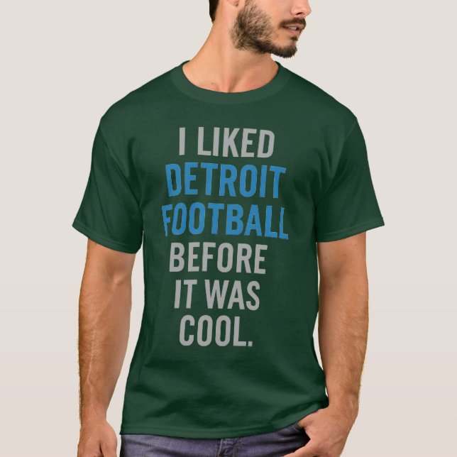 CAMISETA ME GUSTABA EL FÚTBOL DETROIT ANTES DE QUE FUERA GU (Anverso)