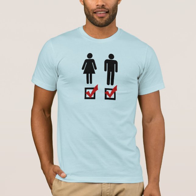 Camiseta Me gustan ambos (Anverso)