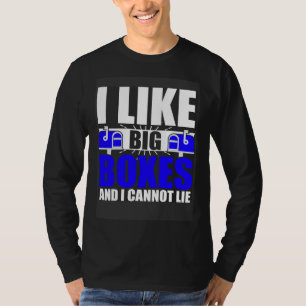 Camiseta Me gustan grandes cajas trabajador de correo carte