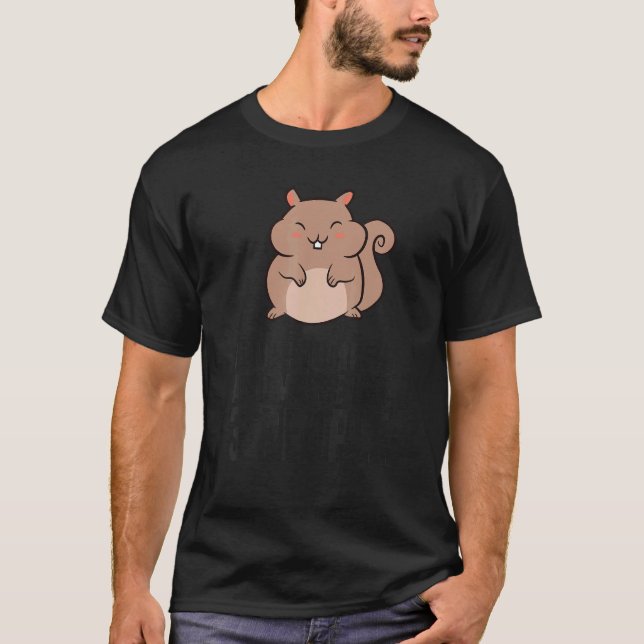 Camiseta Me Gustan Las Ardillas Y Quizá Como 3 Personas (Anverso)